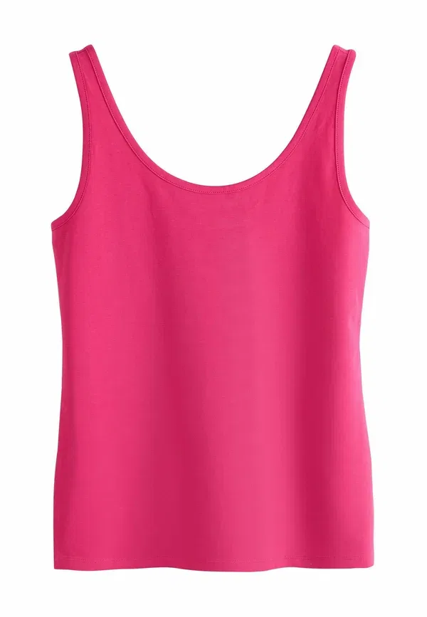 Топ с толстыми бретелями Petite fit, комплект 5 шт, Next, зеленый, Berry, розовый, оранжевый, желтый — фото 3
