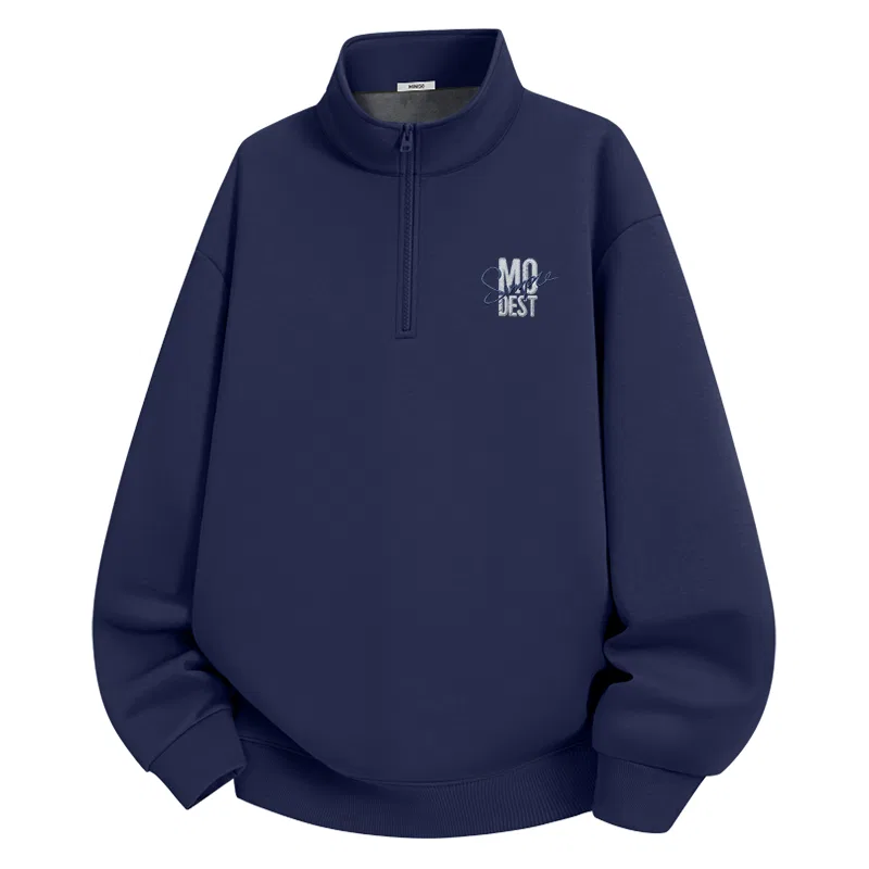 Детский свитшот с начесом Humble Lifestyle Chest Logo MINISO, Navy Blue