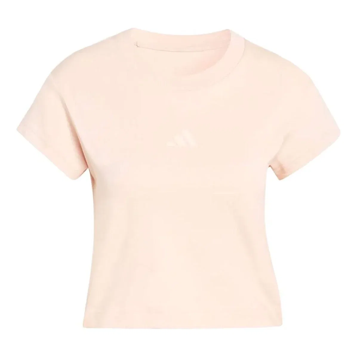 Женская футболка Future Icons Small Logo Baby T-Shirt 'Blush Pink Peach' adidas, Blush Pink / Peach