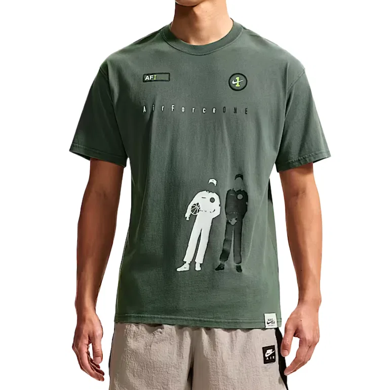 Футболка с камуфляжным принтом Nike Sportswear, Green Camouflage