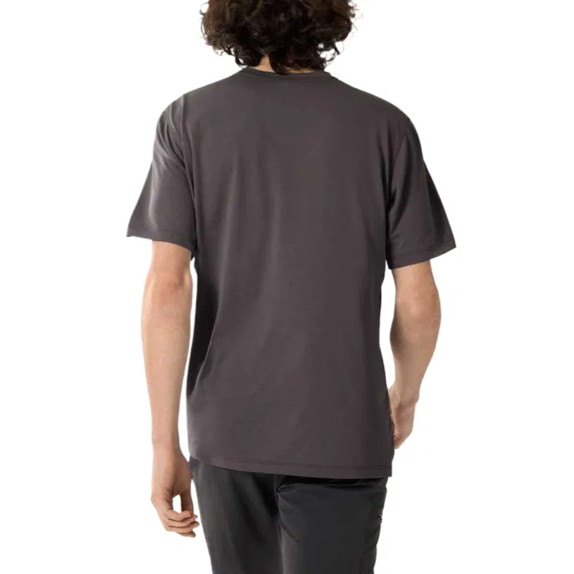 Мужская футболка с V-образным вырезом KADEM Arcteryx, Black Gray/Black Heather — фото 2
