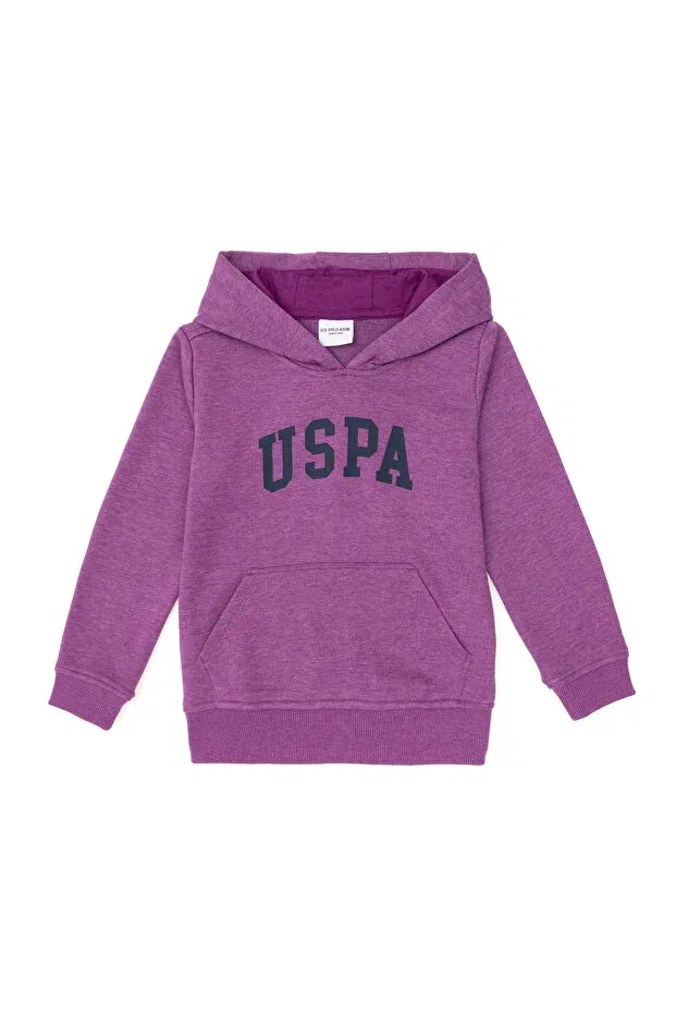 Детское худи для мальчиков с капюшоном Basics U.S. Polo Assn., Violet