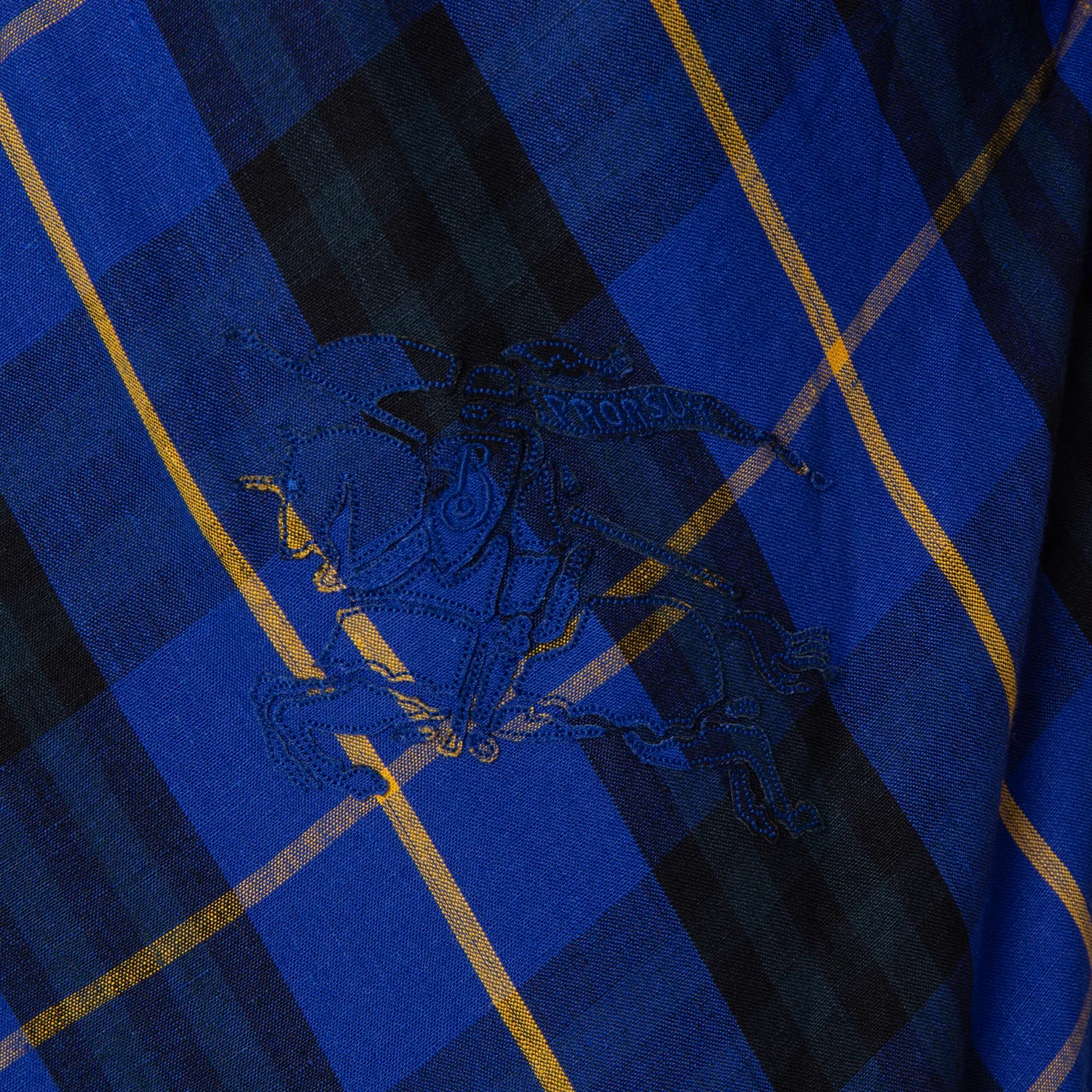Рубашка с принтом в клетку Burberry, Bright Navy Ip Chk — фото 2