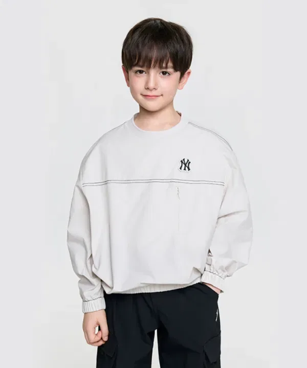Свитшот Outdoor Basic Woven, Mlb Kids, кремовый