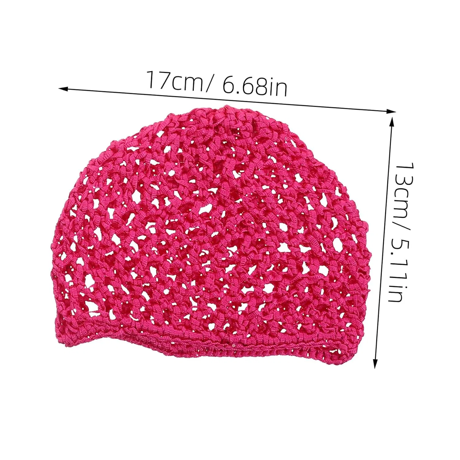 Набор шапочек для душа Crochet Hair Net, Mikinona, 4 шт, 17x13 см — фото 2