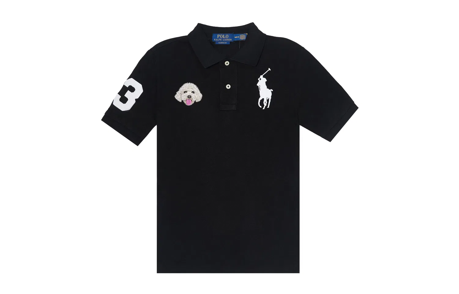 Детская футболка-поло с логотипом Polo Ralph Lauren, Black British Naughty