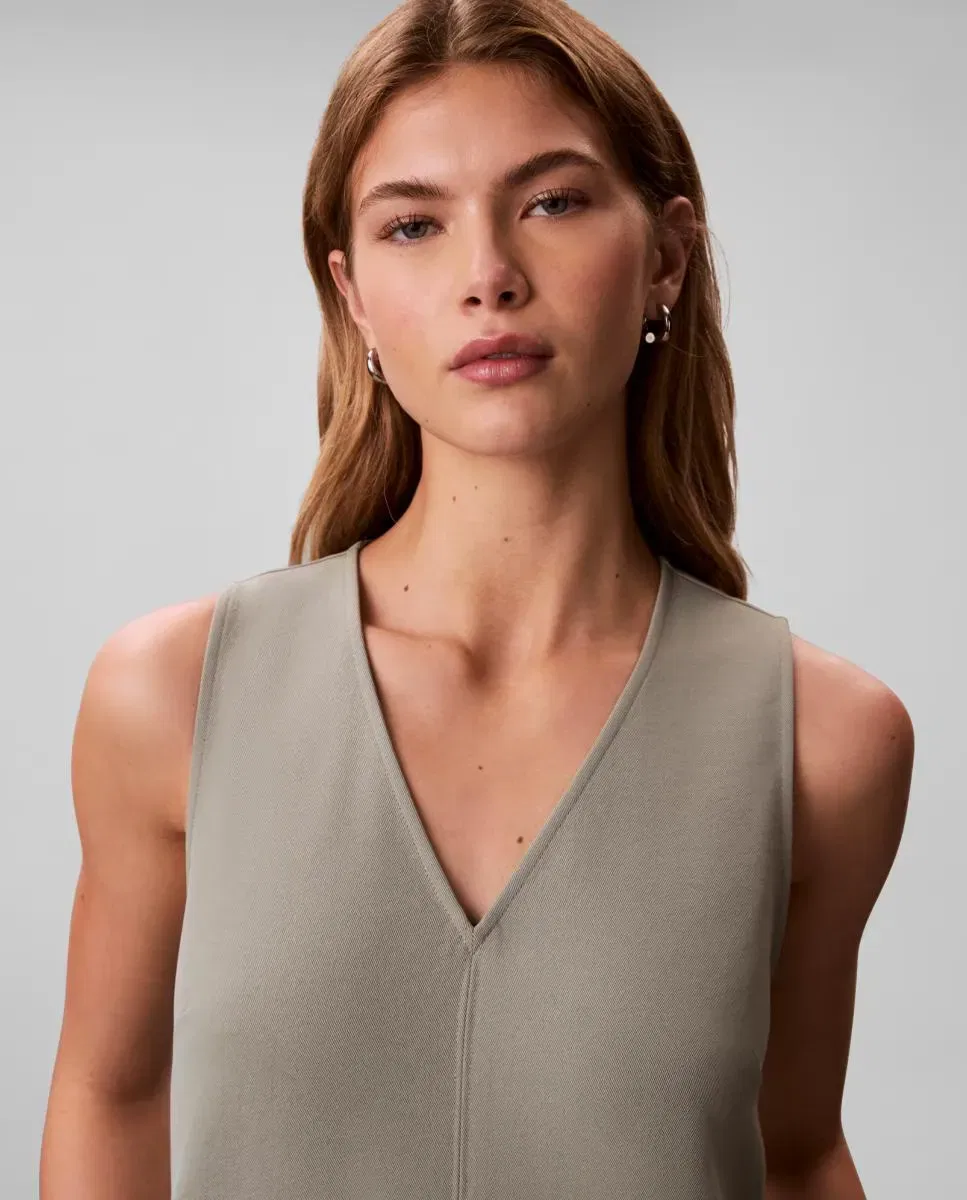 Женский комбинезон из саржи Calvin Klein, Gris — фото 2