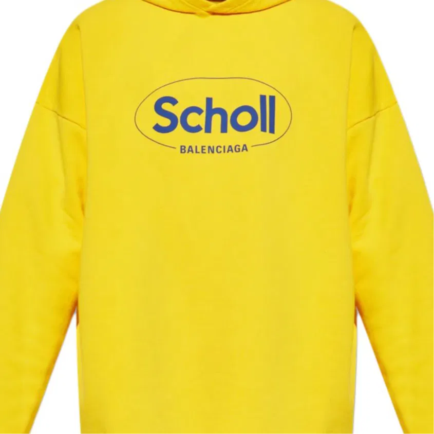 Свитшот мужской Yellow Balenciaga — фото 2
