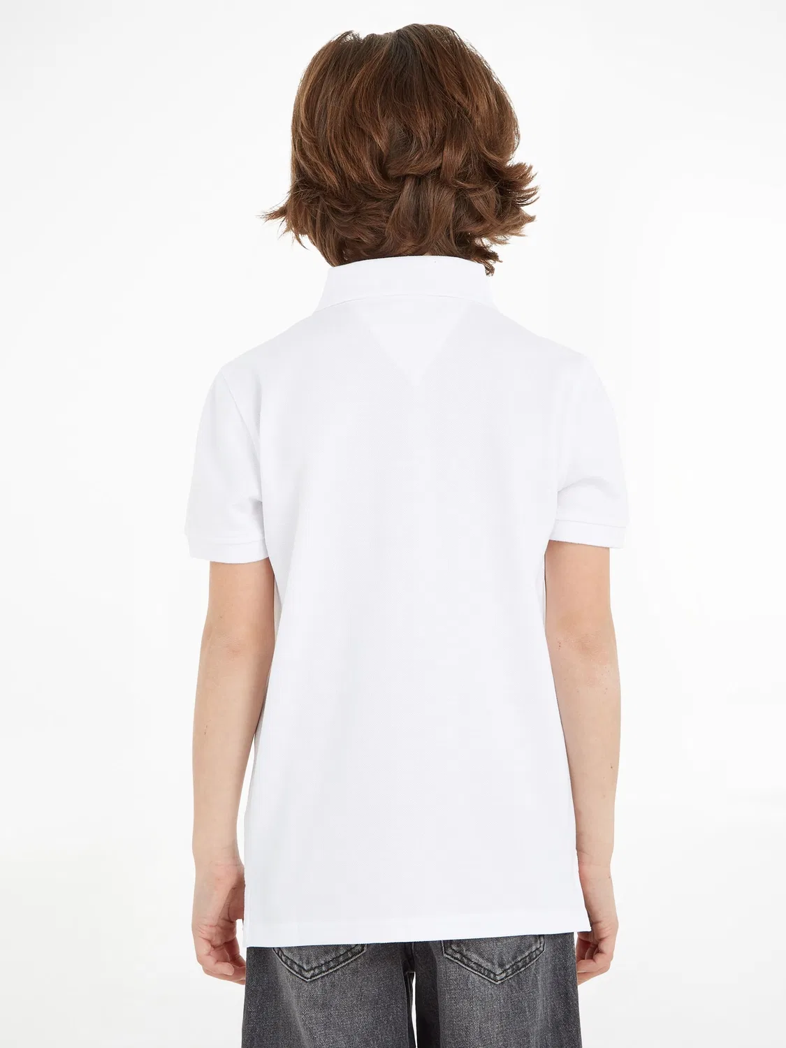 Поло, хлопок Tommy Hilfiger, Off White — фото 2