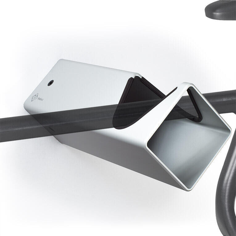 

Настенное крепление для велосипеда — алюминий — серебристый — D-RACK PARAX, серебристо-черный