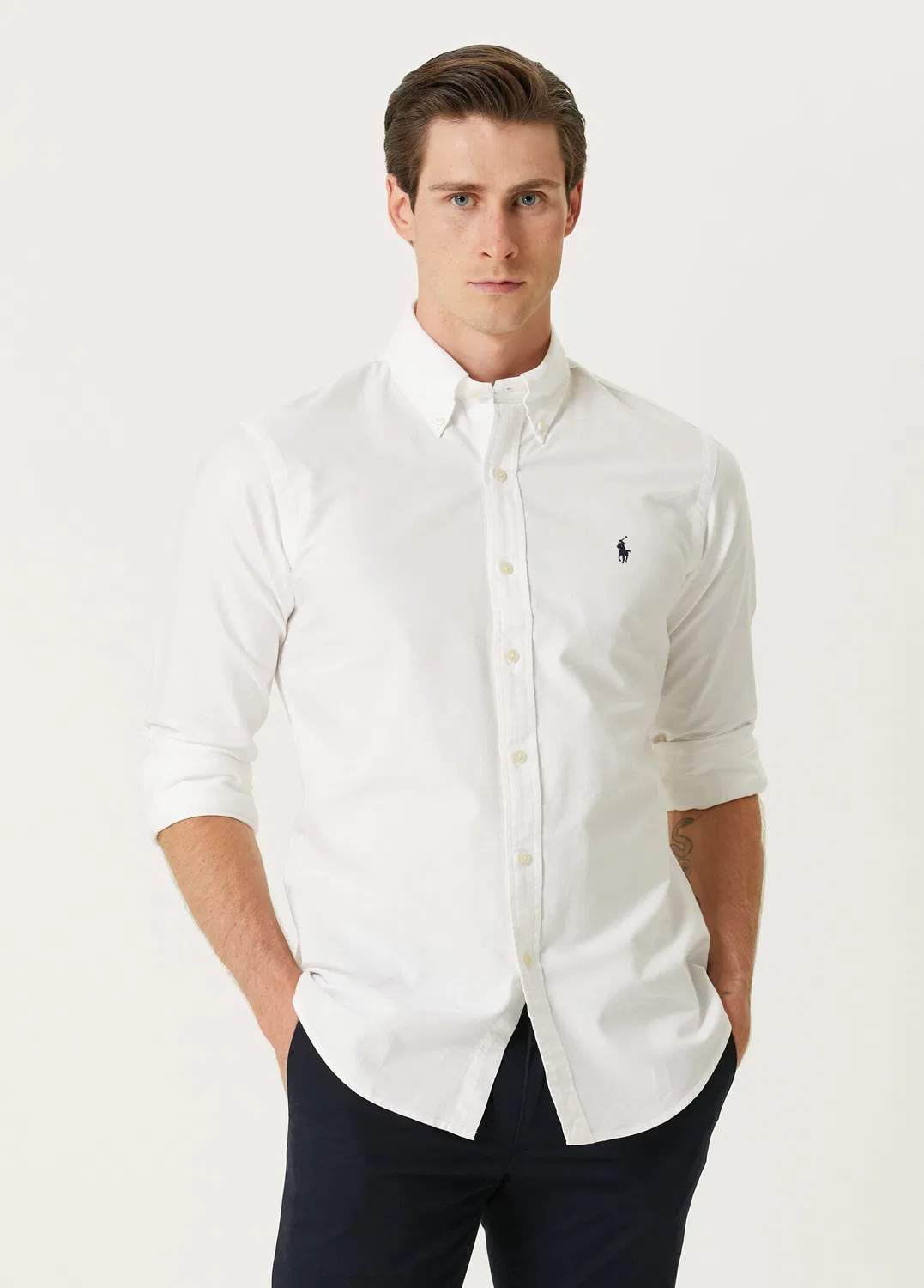 Рубашка Oxford Custom Fit Polo Ralph Lauren, белый