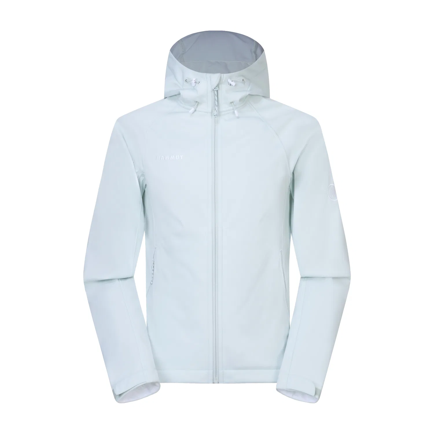 Детская софтшелл-куртка Unisex с капюшоном MAMMUT, Sage Green/Silver Sage