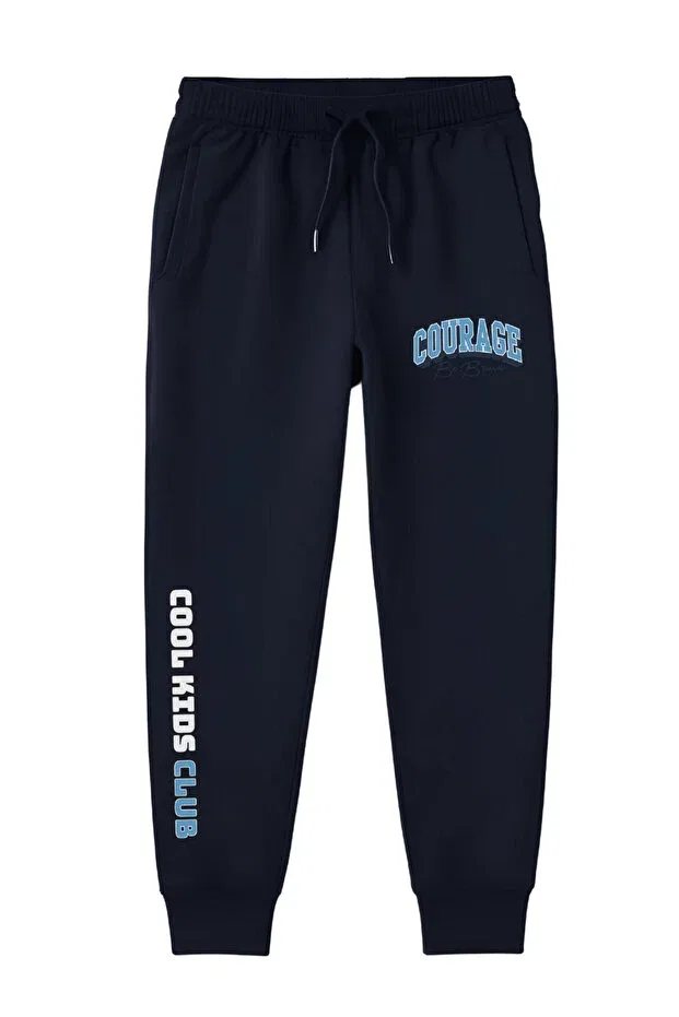 Детские спортивные штаны для мальчиков с принтом Courage Panios Kids, Navy Blue