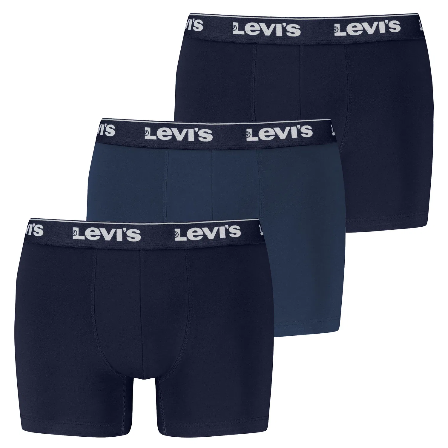 Боксеры-брифы комплект из 3 штук с логотипом Repeat Logo Levis, синий