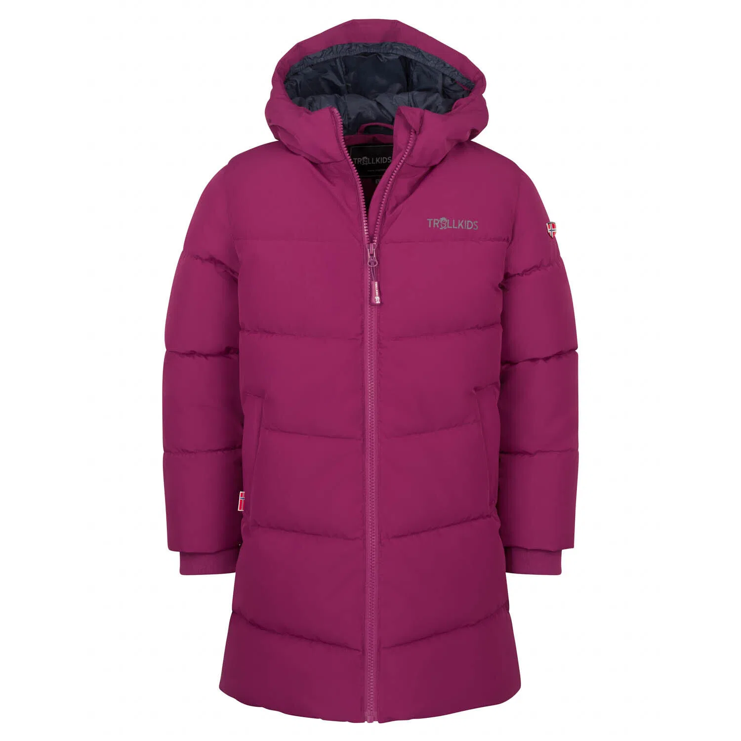 Детское утепленное пальто Aurland Coat XT Trollkids, Violett Navyblau