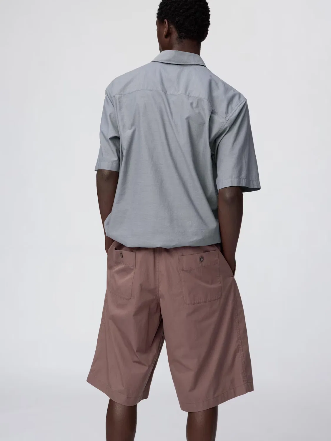 Широкие шорты Uniqlo, коричневый — фото 3
