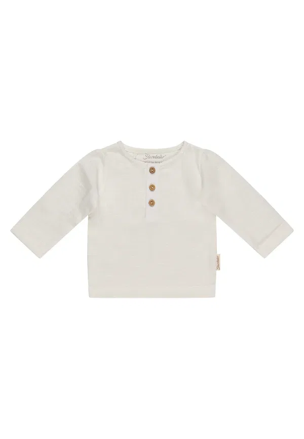 Топ с длинным рукавом хлопковый Long sleeved top Sterntaler ecru, экрю