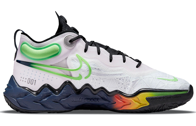 Кроссовки Nike Air Zoom GT Run, белый/зеленый/красный — фото 2