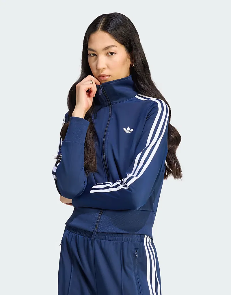 Классическая спортивная куртка Adidas Originals Firebird, ночной индиго/белый