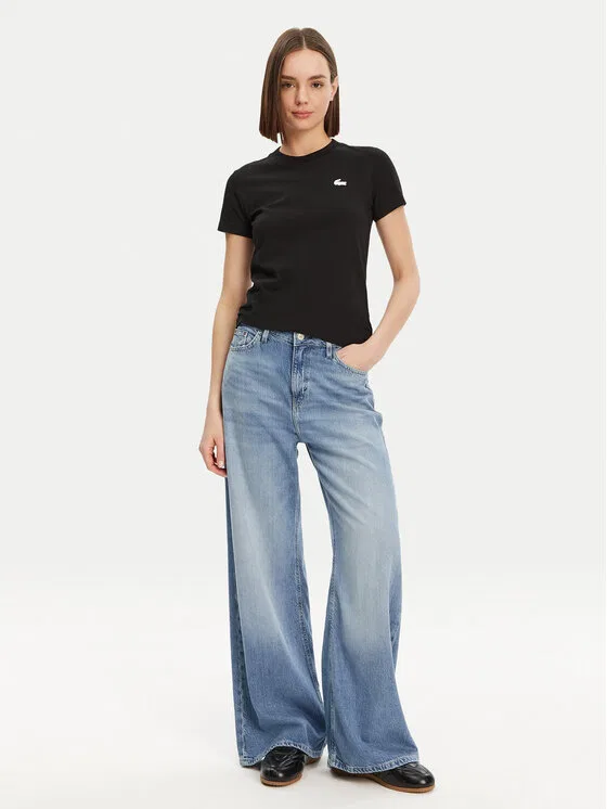 Футболка Lacoste, Slim Fit, Черный — фото 2