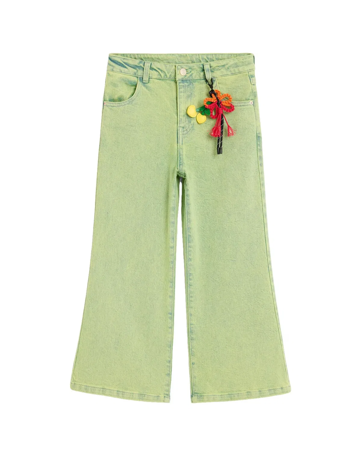 Детские джинсы для девочек прямого кроя Charm Desigual, Verde