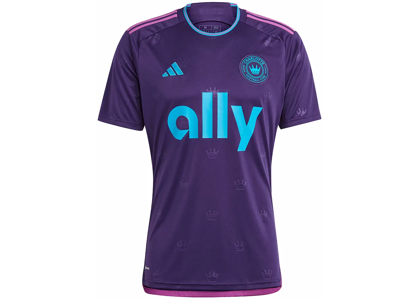 Мужская футбольная футболка с длинным рукавом Jersey Adidas, Dark Purple Sharp Blue