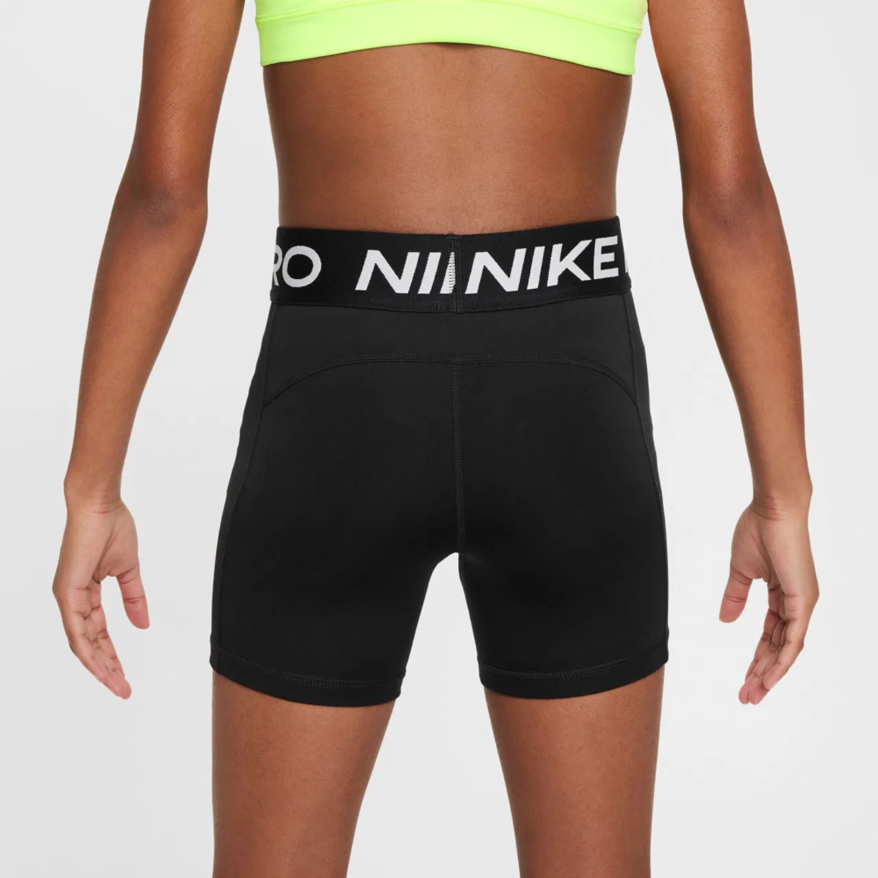 Шорты для девочек Dri-FIT 3" NP Nike, черный/белый — фото 2
