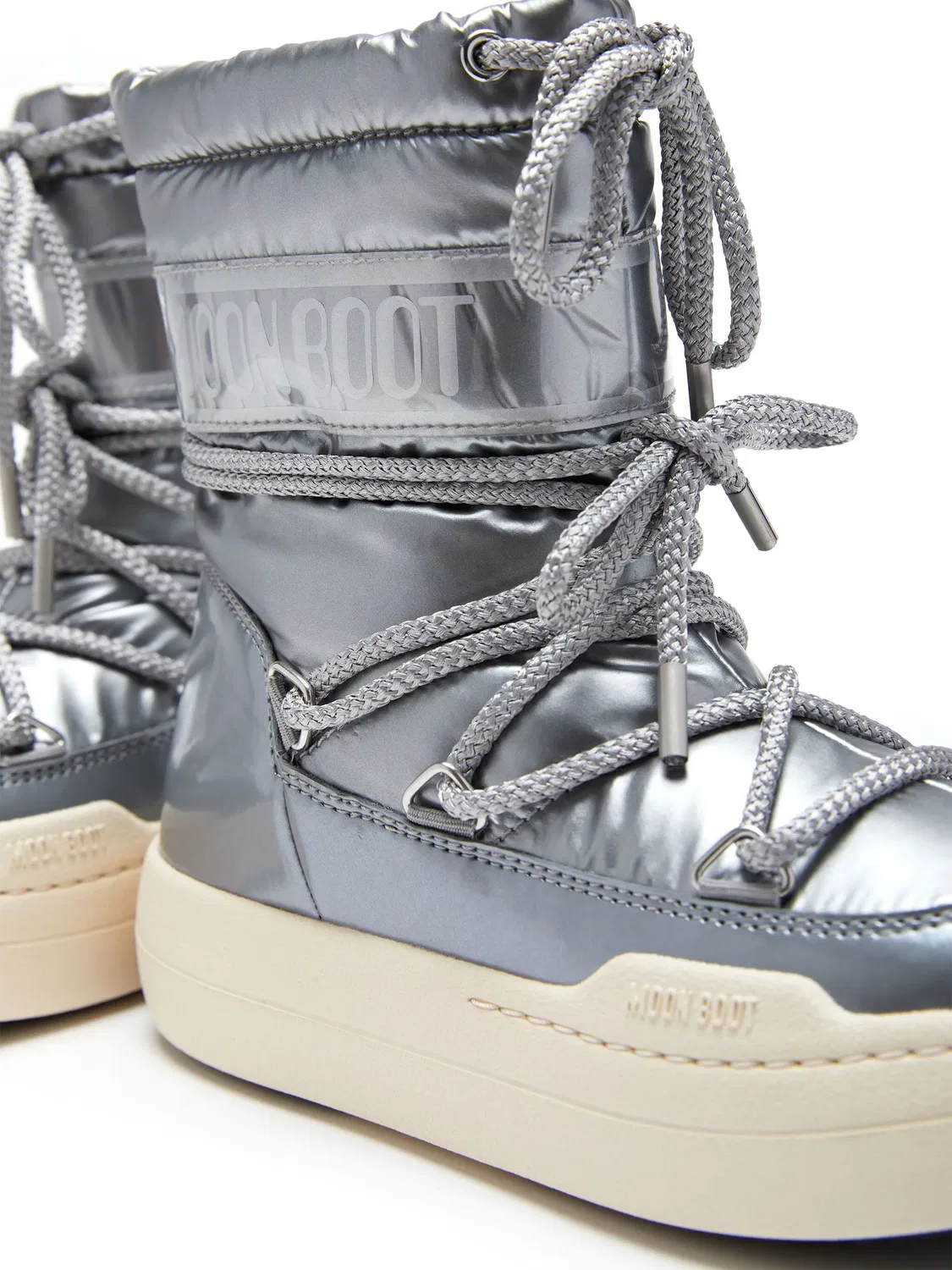 Ботинки на платформе для снега Moon Boot, серый — фото 4