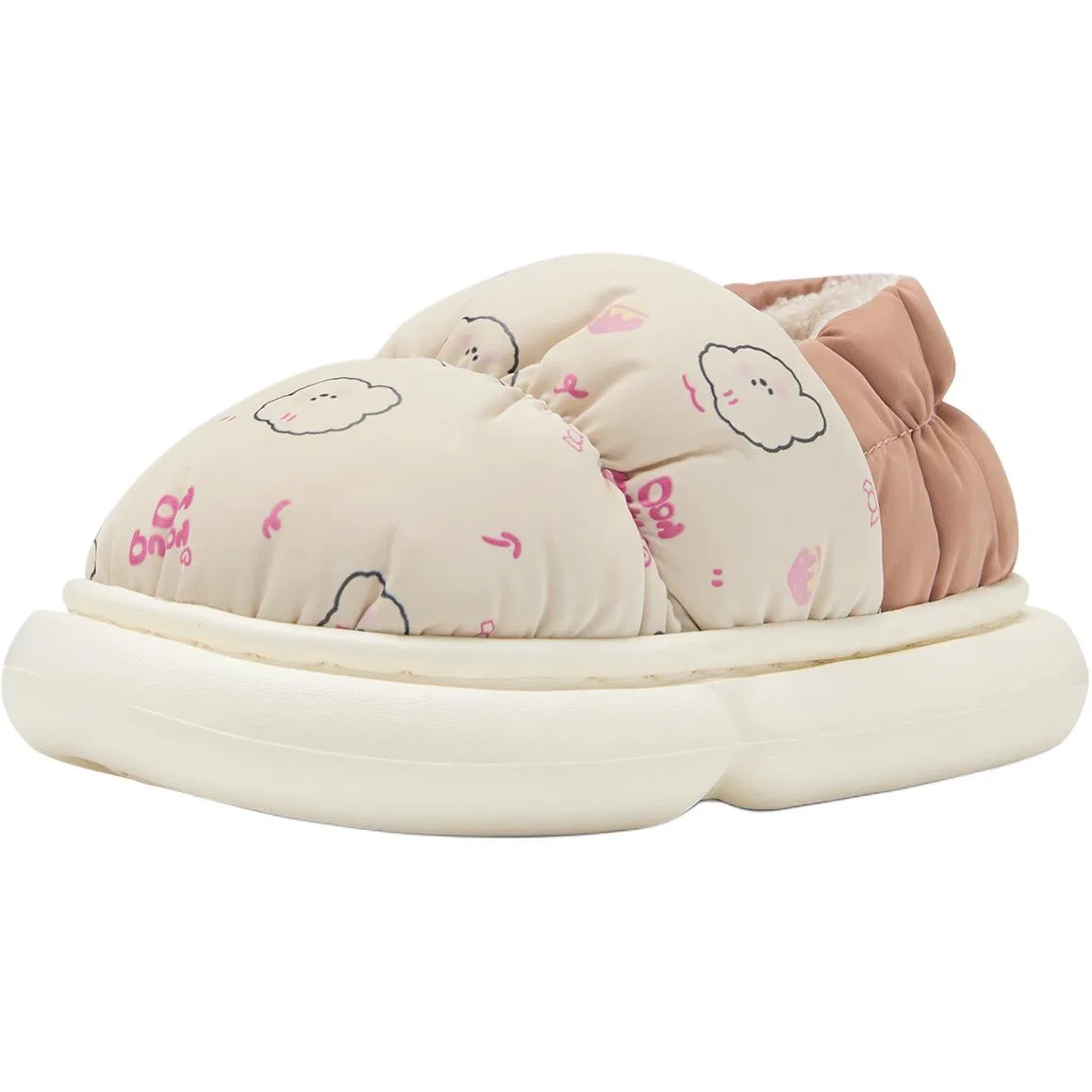 Детские домашние тапочки с принтом, модель TZLDN, TZLDN, Puppy Pink