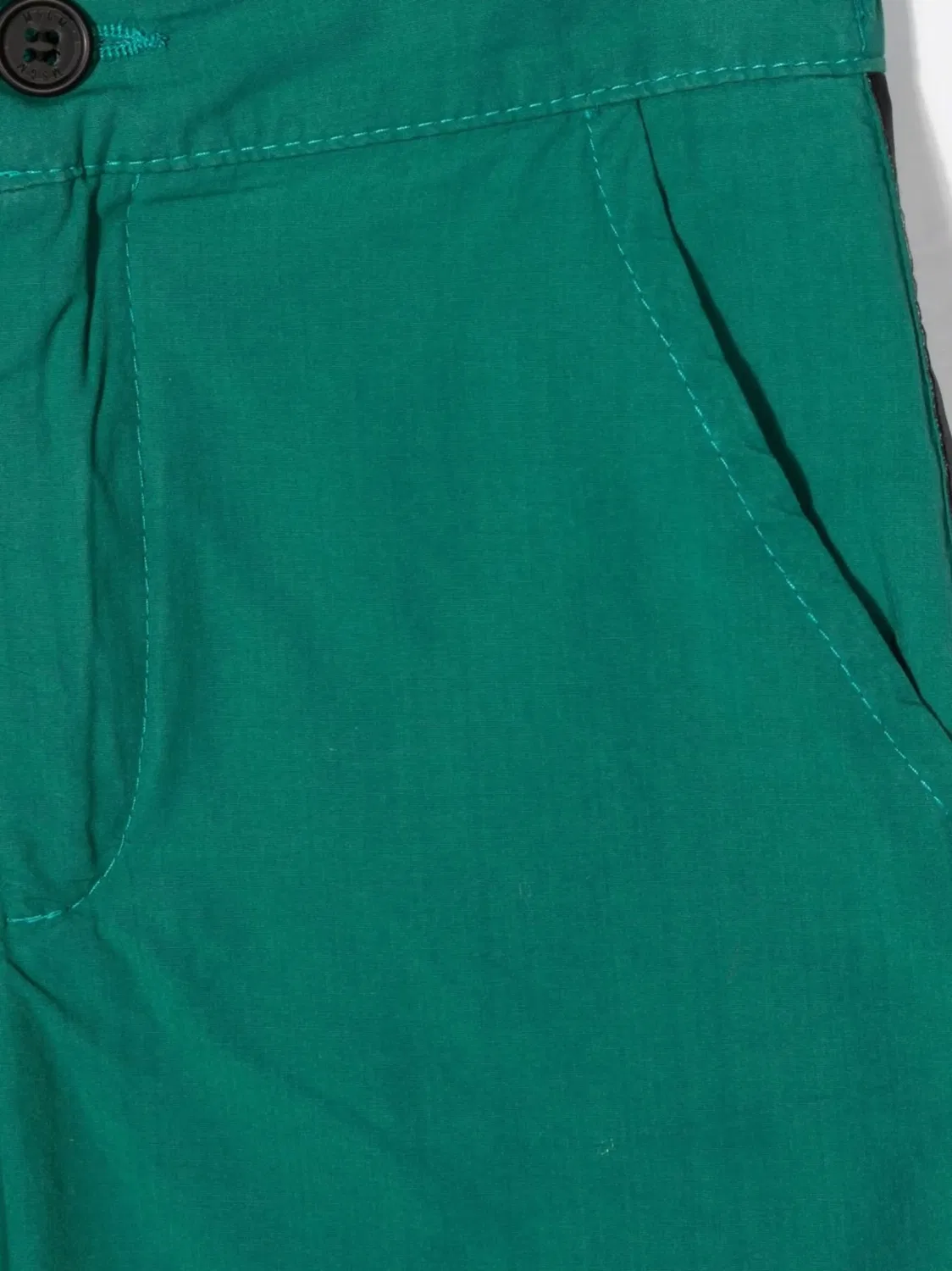 Эластичные шорты с логотип‑лентой MSGM, зеленый — фото 3