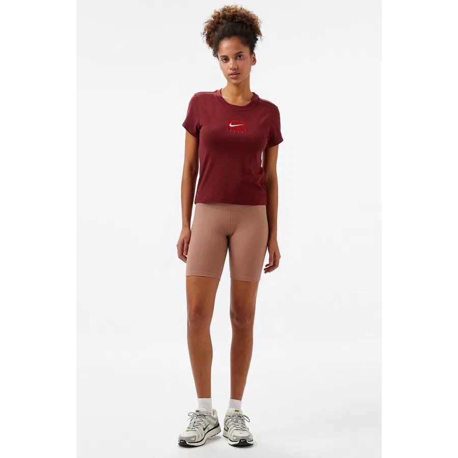 Футболка женская Slim Phoenix Nike, Бордовый — фото 4
