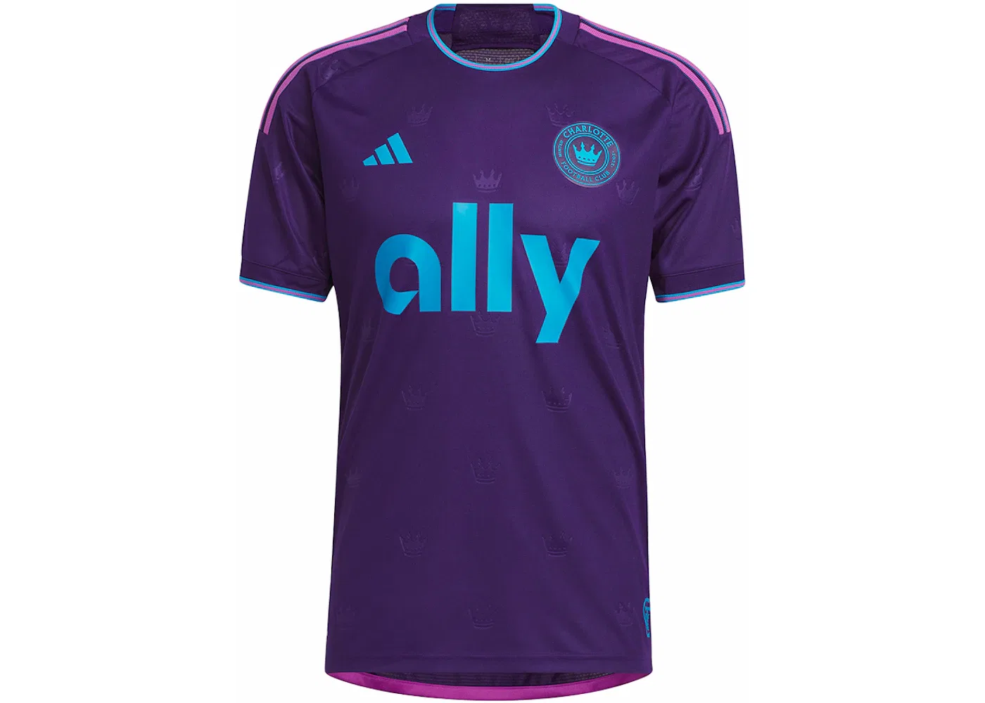 Мужская футбольная футболка с длинным рукавом Adidas Jersey, Dark Purple Sharp Blue