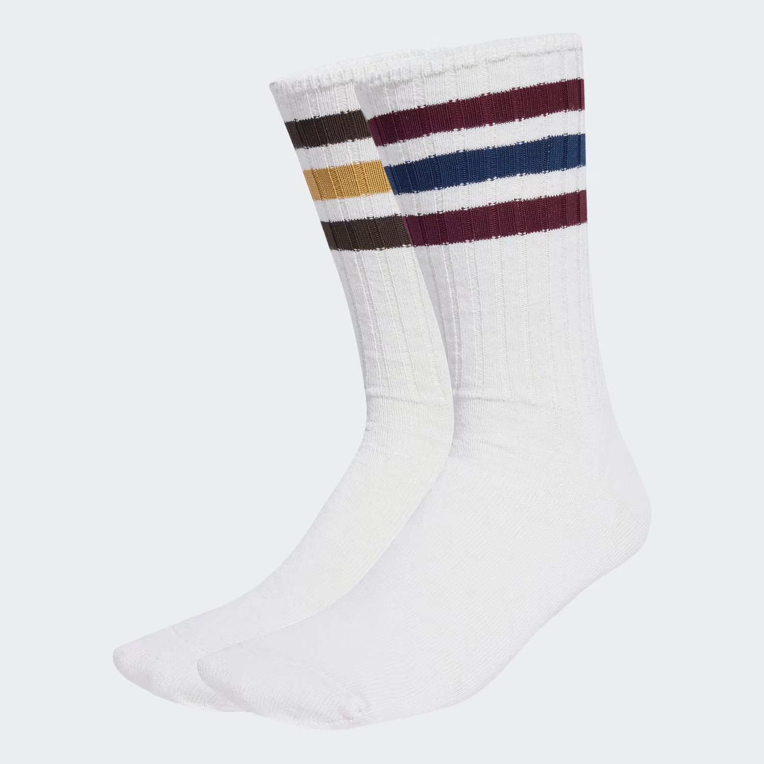 

Носки Adidas Originals Ribbed Crew Socks 2 Pairs, белый/бордовый