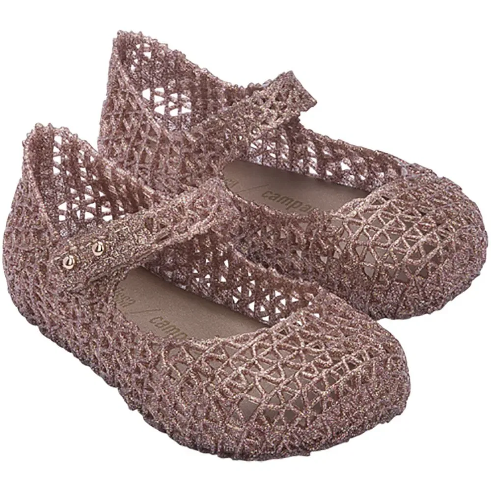 Балетки Melissa Mini Campana Papel Melissa, розовый — фото 3