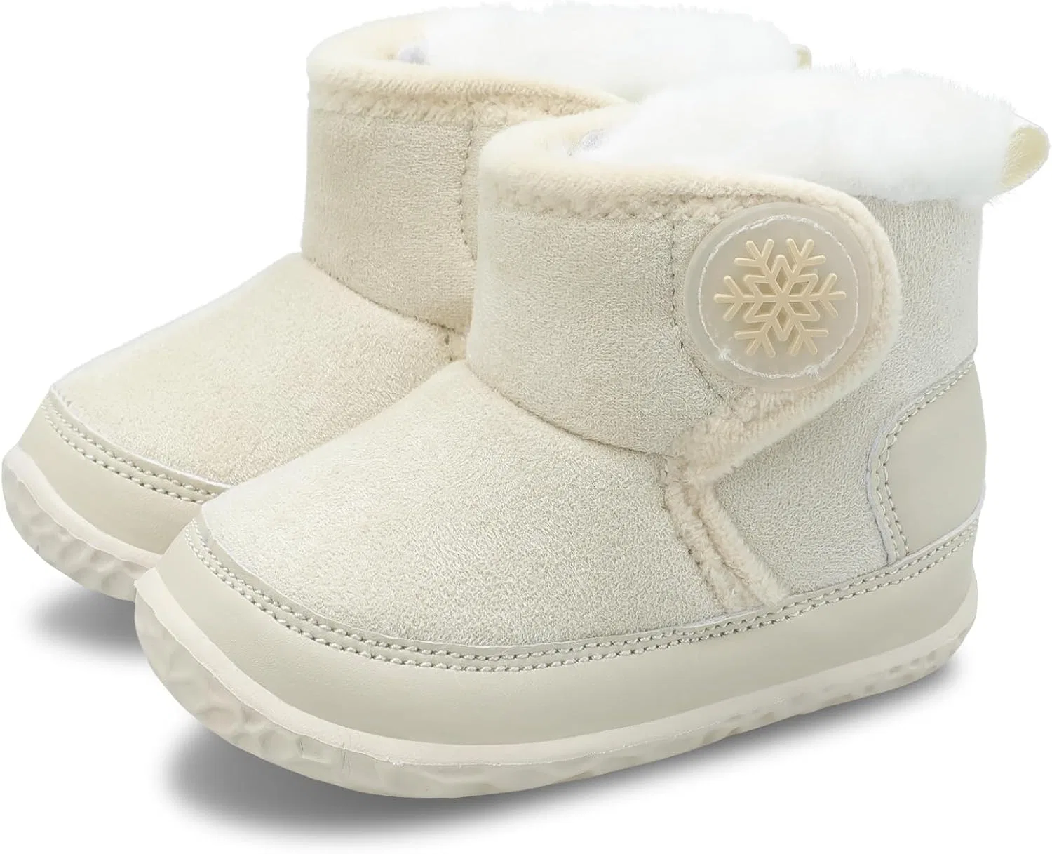 Детские зимние ботинки для мальчиков и девочек L-RUN, Beige