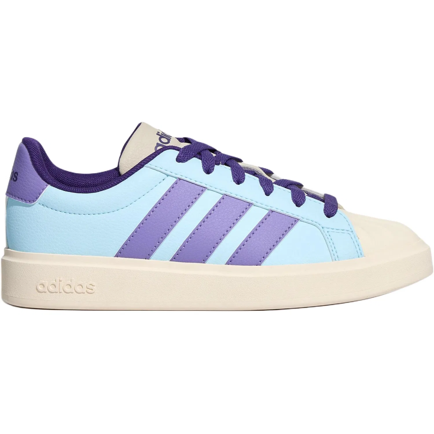 Детские кроссовки для скейтбординга STREETTALK Adidas, Snow Crystal Blue/Magical Light Purple/Miracle Bauxite Brown — фото 3