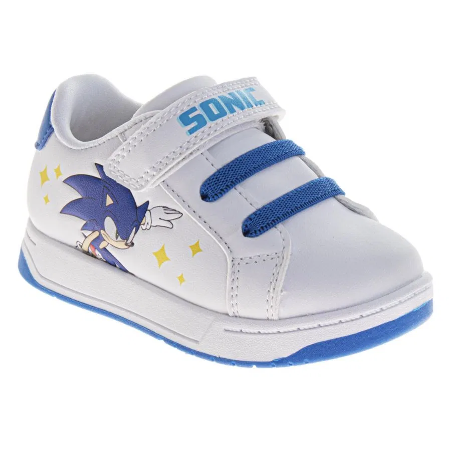 Кроссовки с принтом Sonic The Hedgehog, White Blue