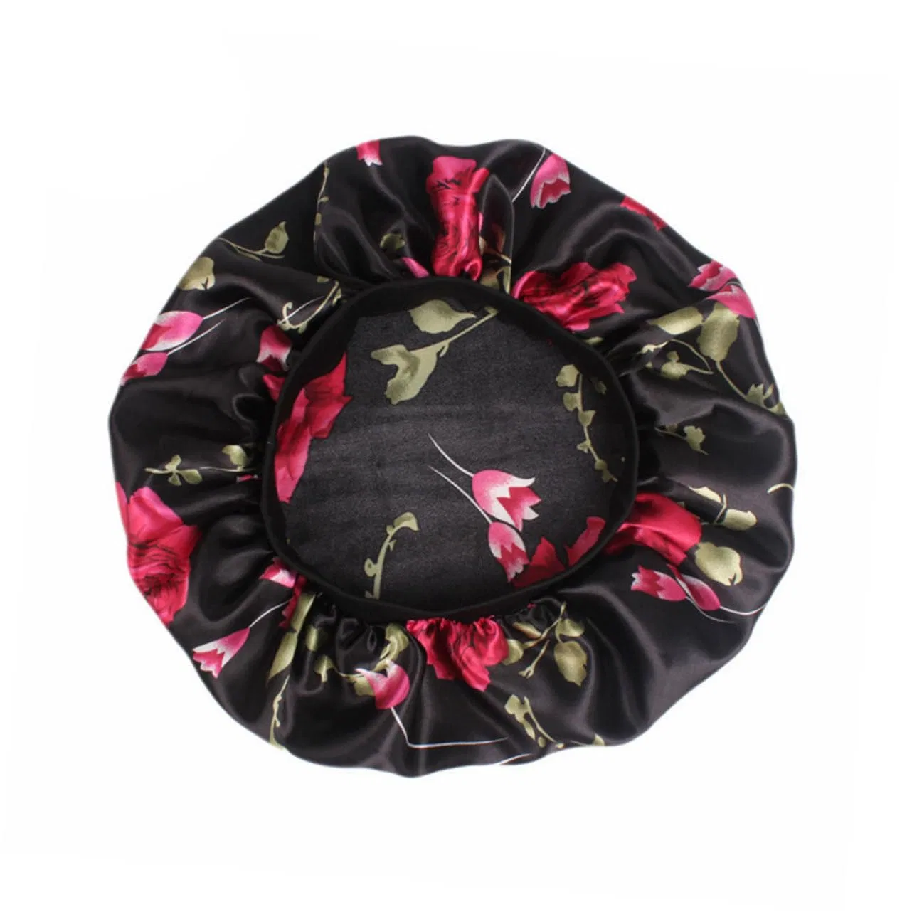 Шапочка для душа 6 Pieces, FRCOLOR, Black Floral Pattern, Rose Red Floral Pattern — фото 4
