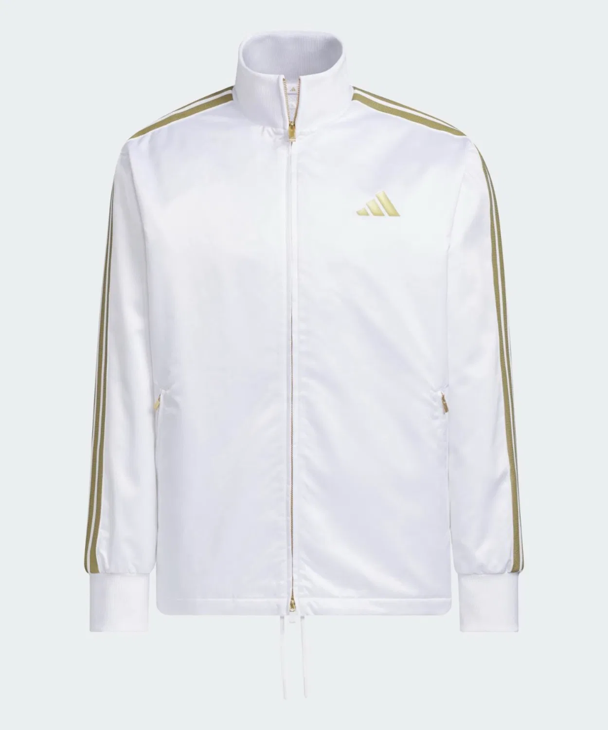 Мужская ветровка с молнией Stadium Gold Adidas, Белый — фото 4