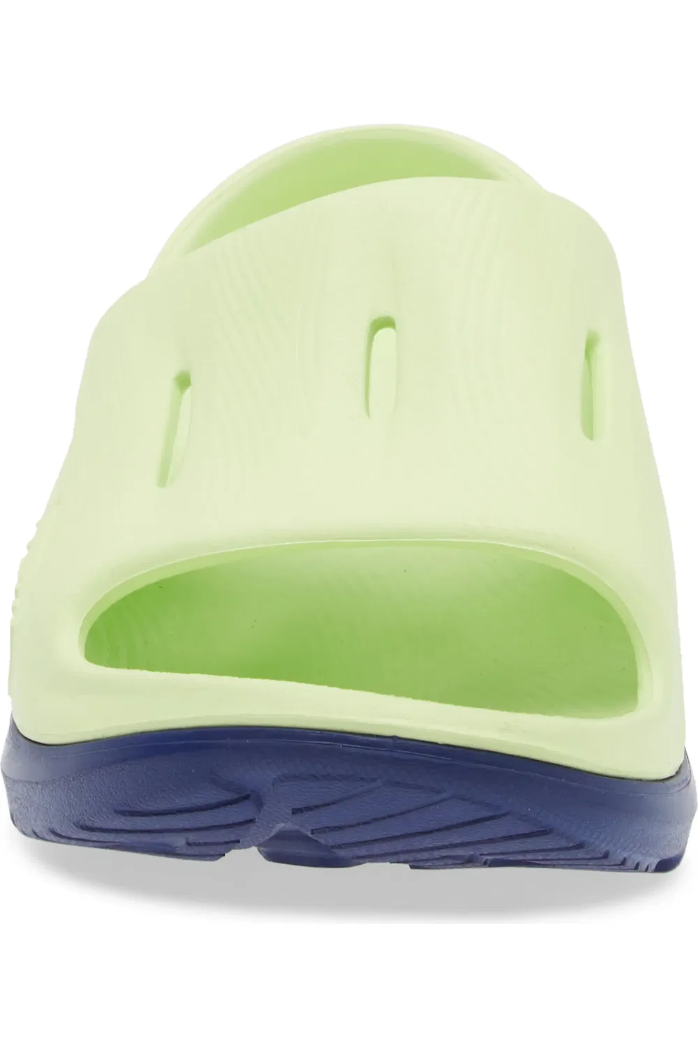 Детские сандалии слайды с облачной амортизацией Ora Recovery HOKA, Lettuce/Bellwether Blue — фото 4