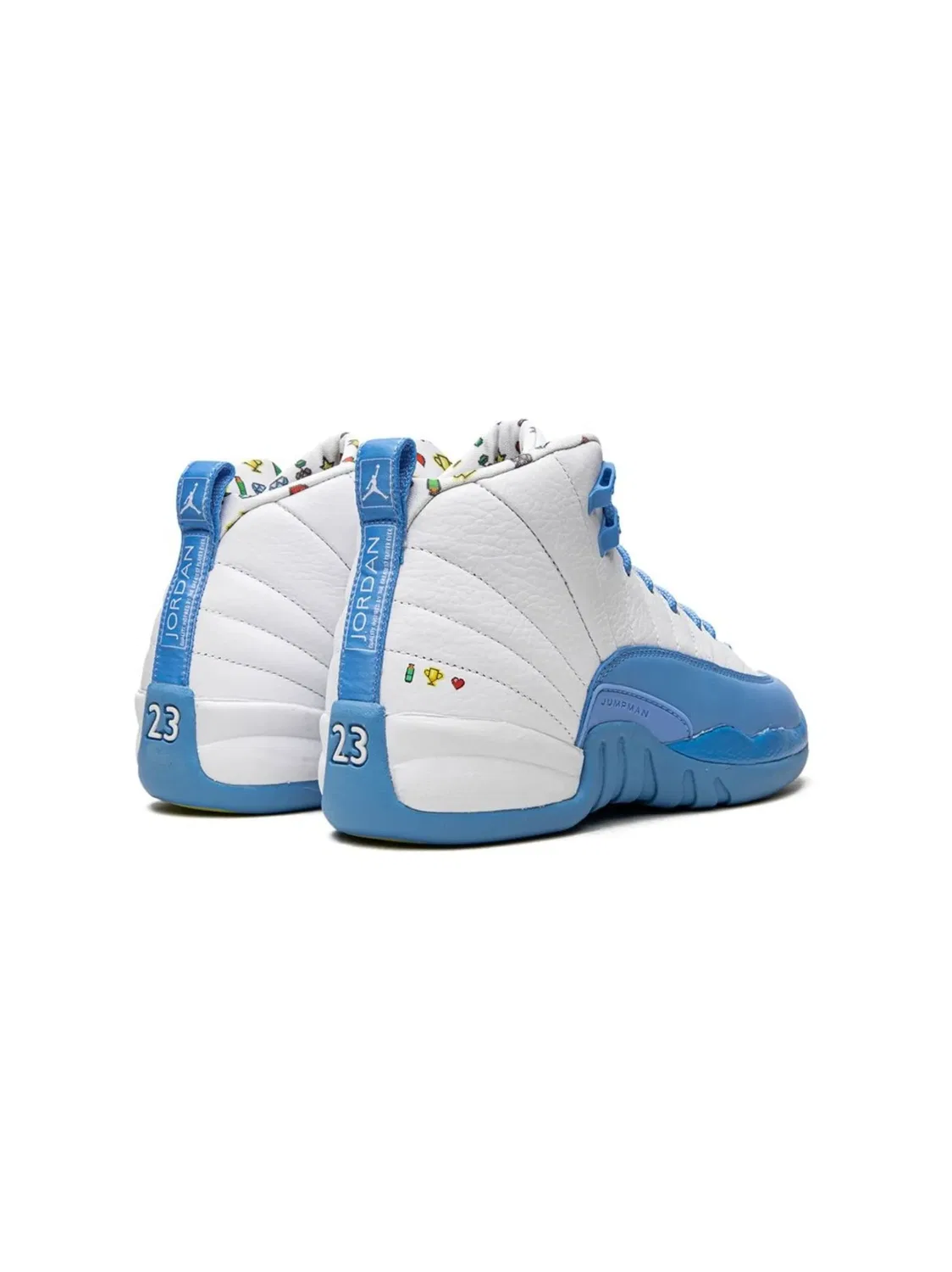 Кроссовки Air Jordan 12 Emoji, белый — фото 4