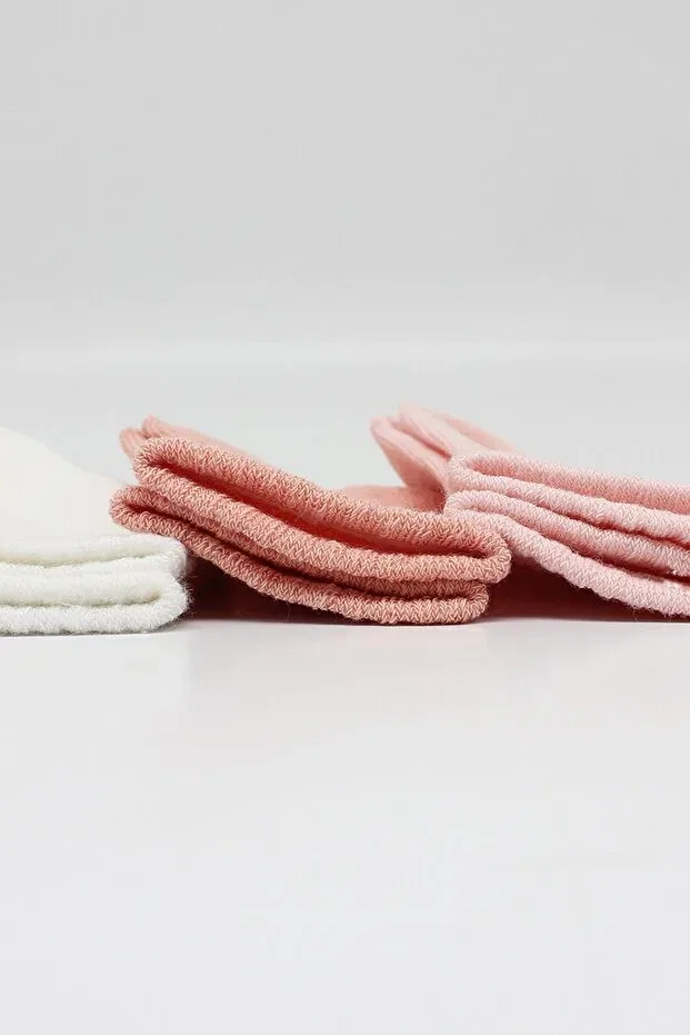 Детские носки для девочек хлопковые 3 пары Bistyle, Pink — фото 4