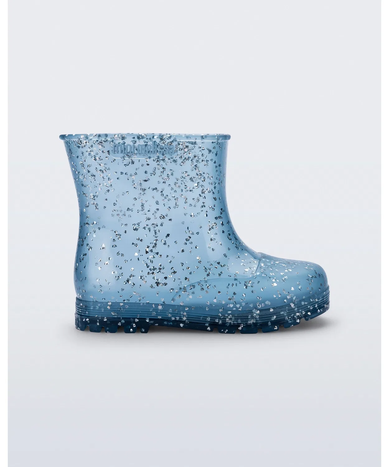 Детские резиновые сапоги с блестящими элементами MINI MELISSA WELLY SHINY ELEMENTS BB melissa, Blue
