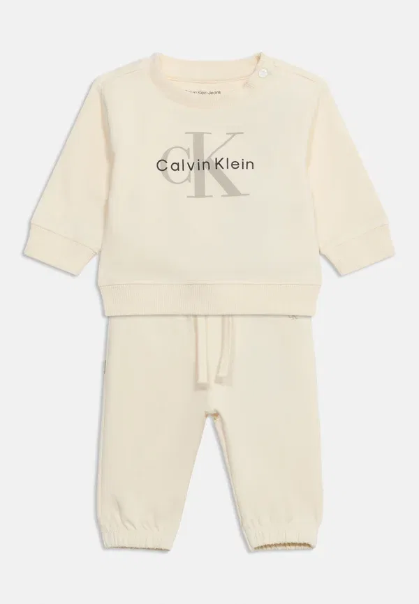 Комплект унисекс с монологом - толстовка Calvin Klein Jeans, цвет tofu