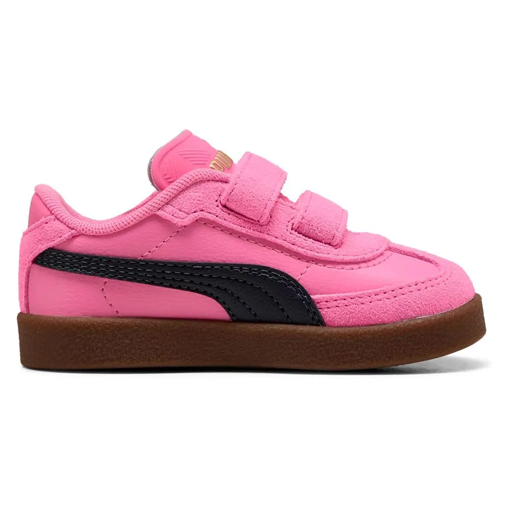 Детские кроссовки для мальчиков с липучкой PUMA Club II Era V Inf PUMA, Posie Pink New Navy — фото 3