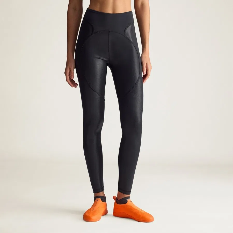 Леггинсы с микроточками adidas by Stella McCartney Training, adidas, Черный