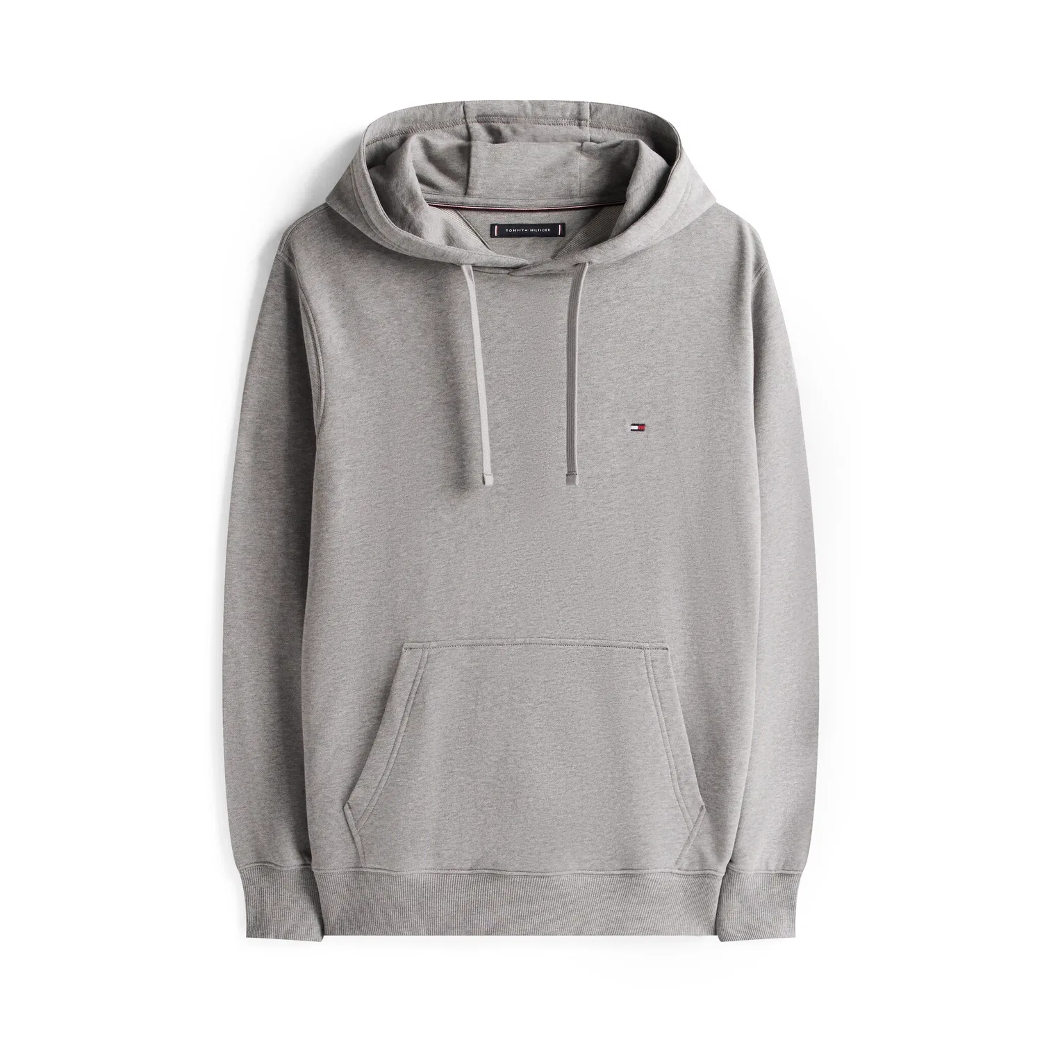 Мужской худи на кулиске с вышивкой Tommy Hilfiger, Medium Grey Heather — фото 3