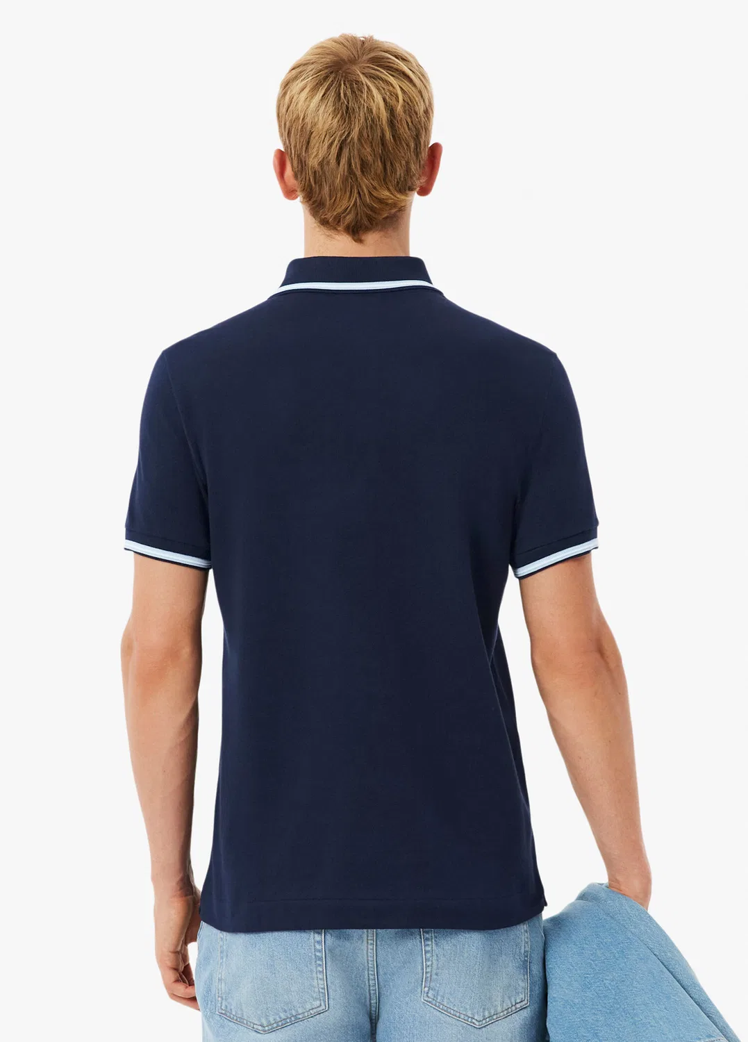 Поло Lacoste Regular Fit, темно-синий — фото 4