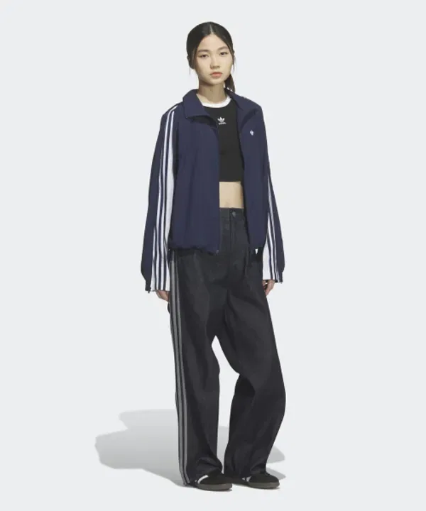 Тренировочная куртка с 3 полосками, Adidas, ночной индиго — фото 4