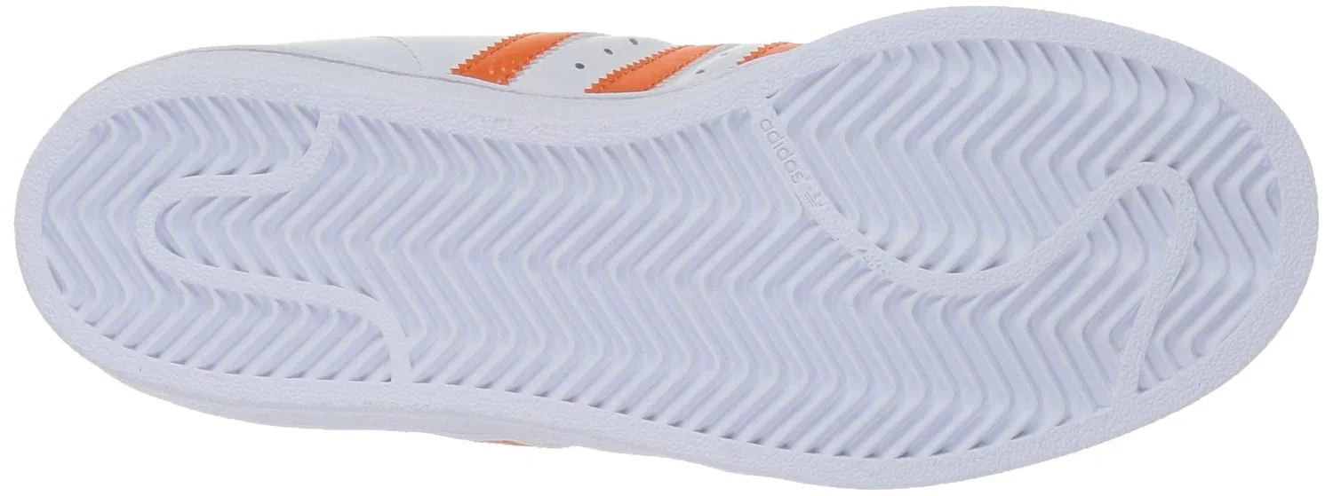 Детские кроссовки для мальчиков кожаные Pro Model J Adidas Originals, White Energy Orange Metallic Gold — фото 4